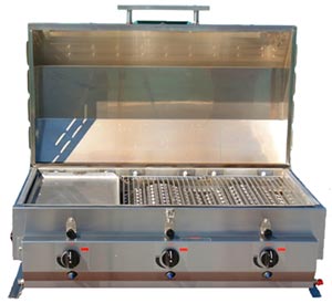 3 Burner Stainless Steel Barbecue